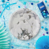 雪に覆われた松のサプリング(Pekka Halonen) ペーパープレート (パーティー)