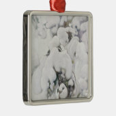 雪に覆われた松のサプリング(Pekka Halonen) メタルオーナメント (右)