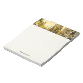 雪に覆われた松の木の自然写真 ノートパッド (回転)