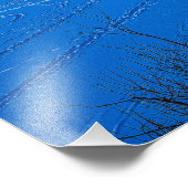 雪に覆われた松模様の夜景 フォトプリント            (角)