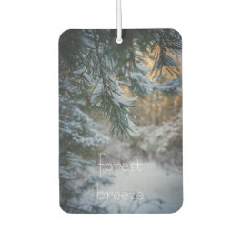 雪に覆われた松 カーエアーフレッシュナー