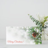 雪に覆われた松 サンキューカード (スタンド正面)