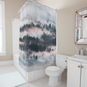雪に覆われた松 シャワーカーテン (インサイチュ)