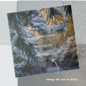 雪に覆われた松 タイル