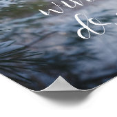 雪に覆われた松 ポスター (角)