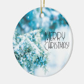 雪に覆われた果実の冬のオーナメント セラミックオーナメント (左)