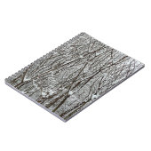 雪に覆われた枝冬の抽象芸術 ノートブック (左側)