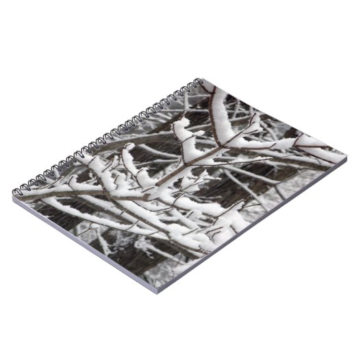 雪に覆われた枝 ノートブック (左側)