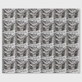 雪に覆われた枝 ラッピングペーパー (フラット)