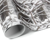 雪に覆われた枝 ラッピングペーパー (ロールコーナー)