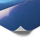 雪に覆われた森のホッキョクグマ | AIアートポスター ポスター (角)