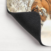 雪に覆われた森のマウスパッド マウスパッド (コーナー)