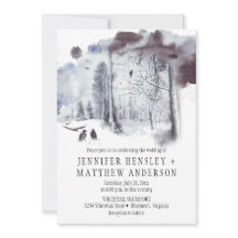 雪に覆われた森のレ結婚イブン|