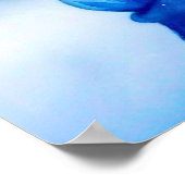 雪に覆われた森の中で烏と美しい女性 ポスター (角)