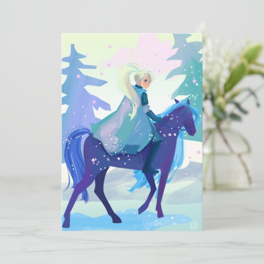 雪に覆われた森の中の騎士 シーズンカード (スタンド正面)
