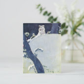 雪に覆われた犬 ポストカード (スタンド正面)