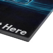 雪に覆われた狼 カッティングボード (角)