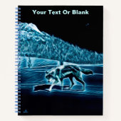 雪に覆われた狼 ノートブック (正面)