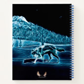 雪に覆われた狼 ノートブック (裏面)