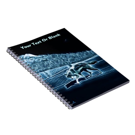 雪に覆われた狼 ノートブック (右側)