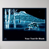 雪に覆われた狼 ポスター (正面)