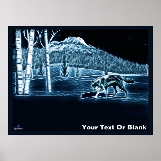 雪に覆われた狼 ポスター (正面)