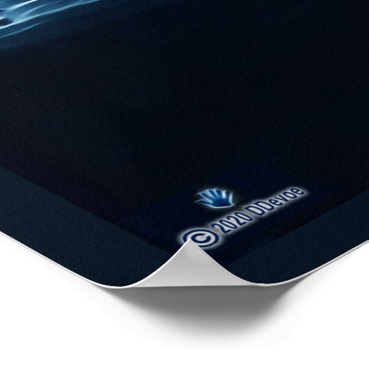 雪に覆われた狼 ポスター (角)