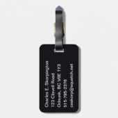 雪に覆われた狼 ラゲッジタグ (裏面縦)