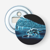 雪に覆われた狼 栓抜き (正面)