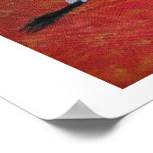 雪に覆われた白い夕日 ポスター (角)