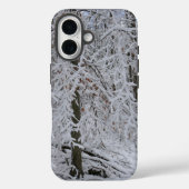 雪に覆われた白樺の樹冠 Case-Mate iPhoneケース (裏面)