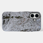 雪に覆われた白樺の樹冠 Case-Mate iPhoneケース (裏面 (横))