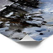 雪に覆われた銀 ポスター (コーナー)