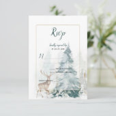 雪に覆われた雄鹿のいる冬のモミの木 RSVP (スタンド正面)