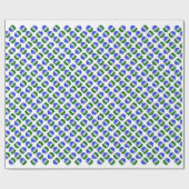 雪に覆われた雪の球体 ラッピングペーパー (フラット)