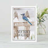 雪に覆われた青いジェイ シーズンカード (スタンド正面)