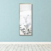 雪に覆われた風景 – アー日本のト キャンバスプリント (インサイチュ (ウッドフロア))