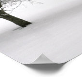 雪に覆われた風景 ポスター (角)