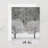 雪に覆われた風景 ポストカード (正面/裏面)