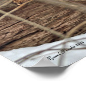 雪に覆われた鹿 ポスター (角)