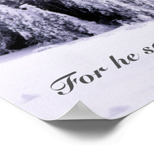 雪に覆われた ポスター (角)