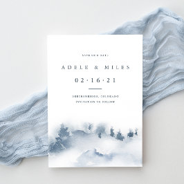 雪に覆われた |冬の水の色の日付を保存 セーブザデート