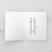 雪に覆われた(鳥)ショウジョウコウカンチョウ シーズンカード (内部)