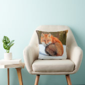 雪に赤いキツネ |ユーコン クッション (椅子)