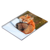 雪に赤いキツネ |ユーコン ノートブック (左側)