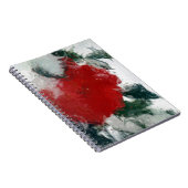 雪に赤いバラ ノートブック (右側)