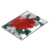 雪に赤いバラ ノートブック (左側)