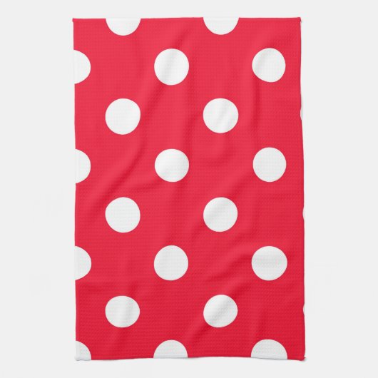 雪に赤 キッチンタオル (縦)