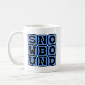 雪に閉ざされて、雪へと向かう コーヒーマグカップ (左)
