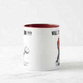 雪に閉じ込められたペンギン マグカップ (中央)